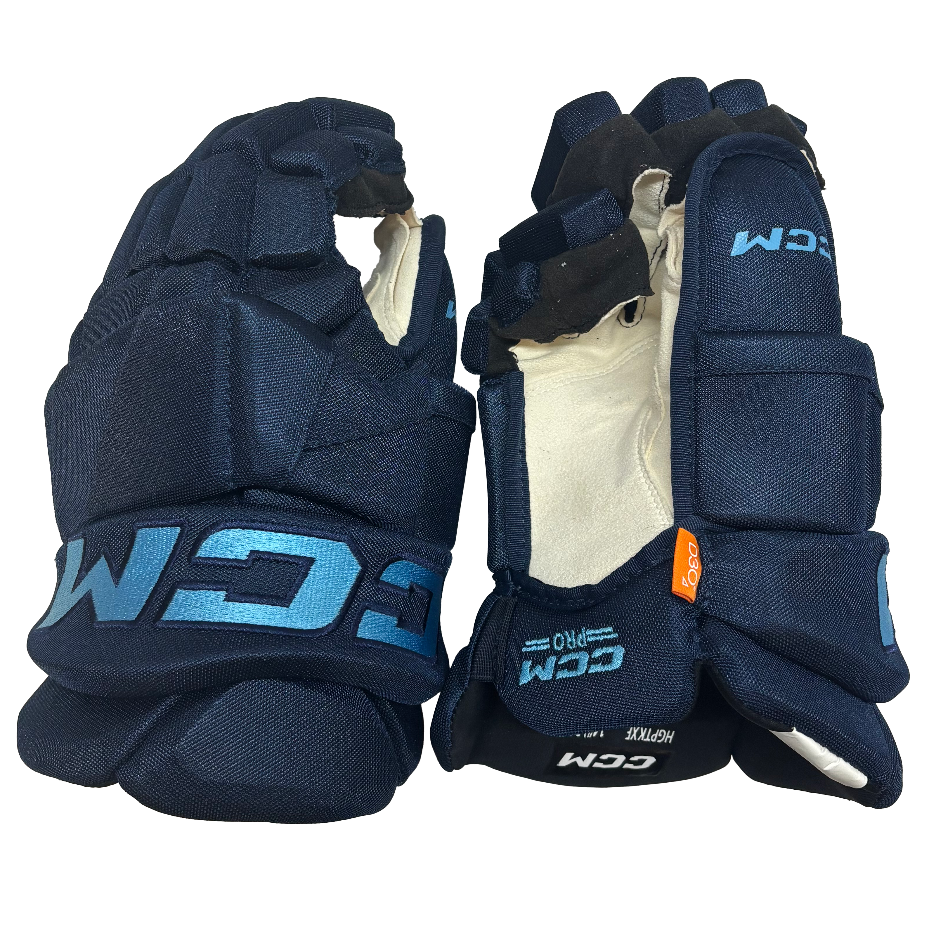 CCM HGPTKXF - PWHL Pro Stock Glove - Toronto Sceptres (Navy/Powder Blue)